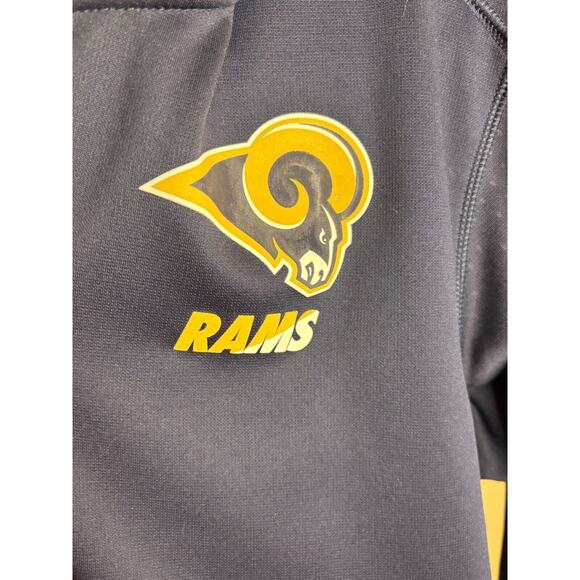 NFL Men's Nike Navy Los Angeles Rams Full-Zip Performance Hoodie Med - Picture 3 of 6
